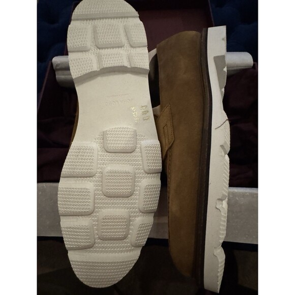 NIB John Lobb MTO Loafers, Tobacco Seude w/White Sole - 10UK/11US - Picture 7 of 8